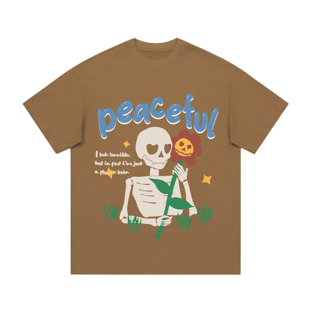 Crush Skull | American Bold Skeleton Graphic T-shirt