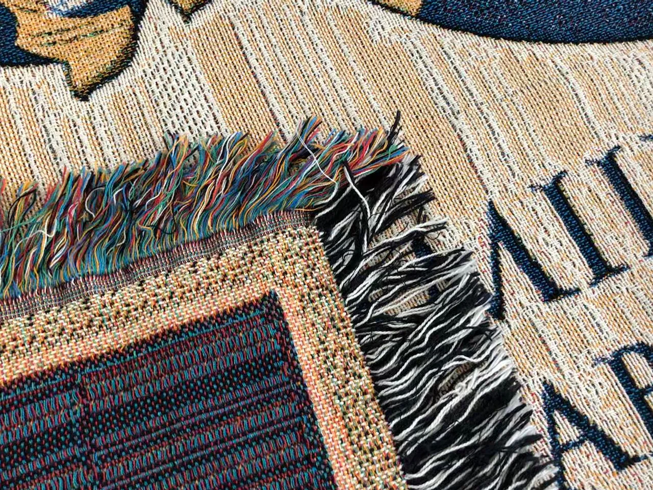 Custom Family Crest Woven Blanket