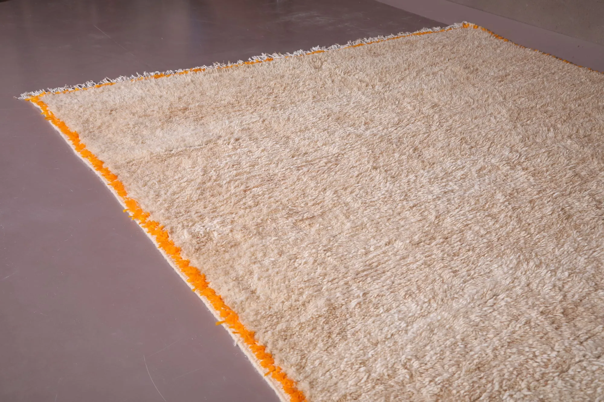 Custom Moroccan beige rug - Handmade berber carpet