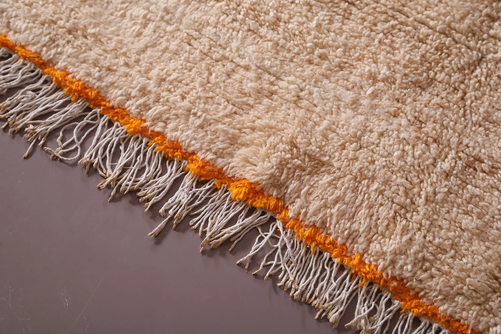 Custom Moroccan beige rug - Handmade berber carpet
