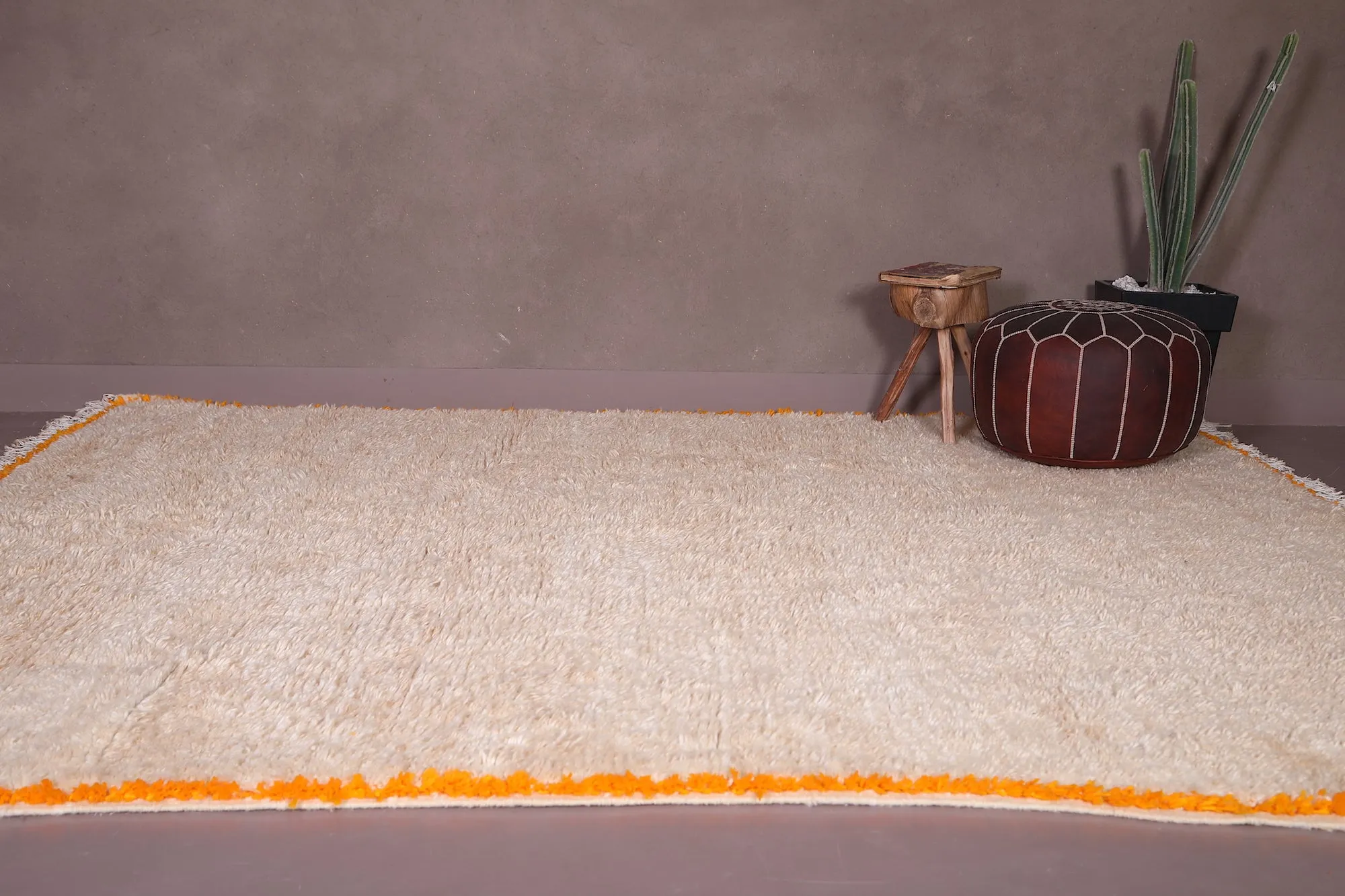 Custom Moroccan beige rug - Handmade berber carpet