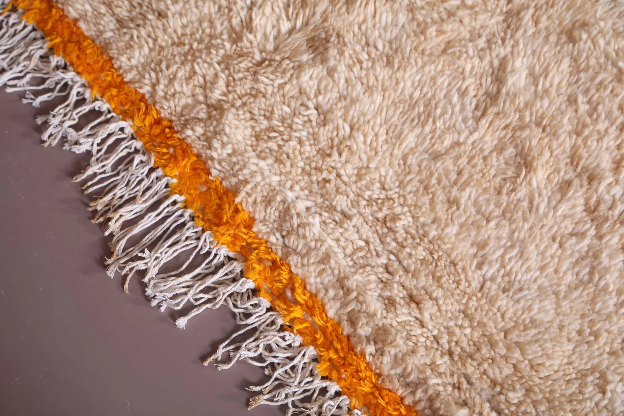 Custom Moroccan beige rug - Handmade berber carpet