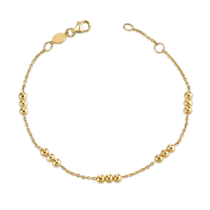 Dainty Ball Gold Bead Bracelet