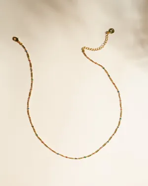 Dainty Beaded Chain Necklace