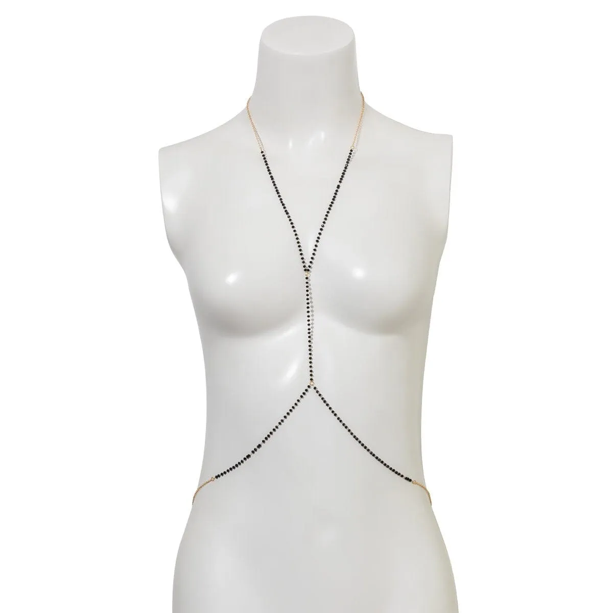 Dainty Beaded Crystal Layering Bikini Body Chain