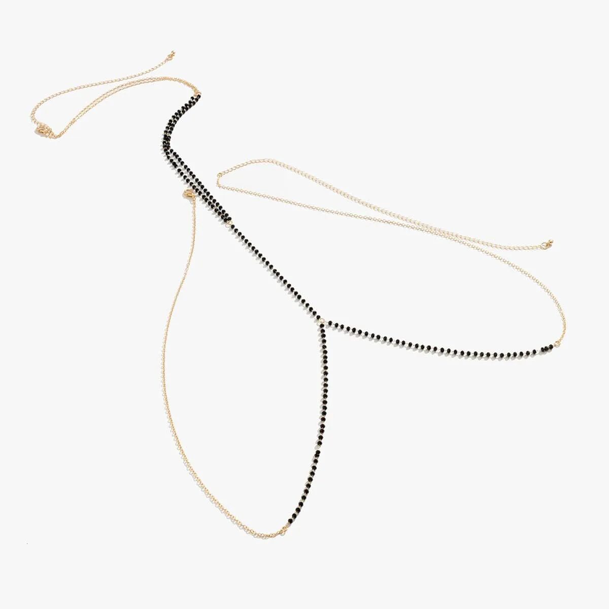 Dainty Beaded Crystal Layering Bikini Body Chain