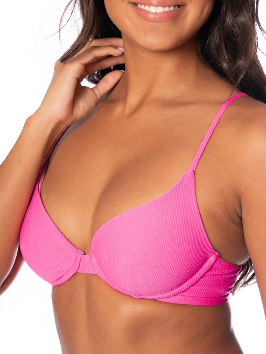 Dainty Underwire Top in Radiant Pink