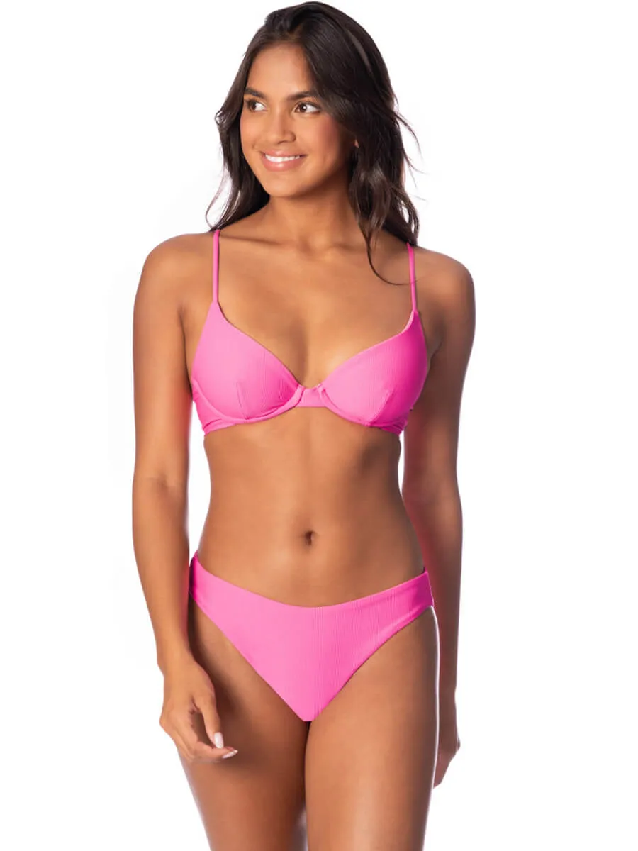 Dainty Underwire Top in Radiant Pink