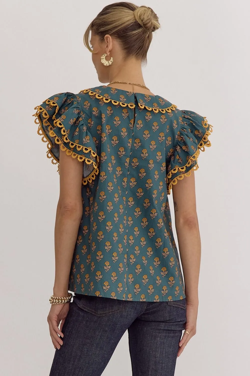 Darling Sensation Top: Hunter Green