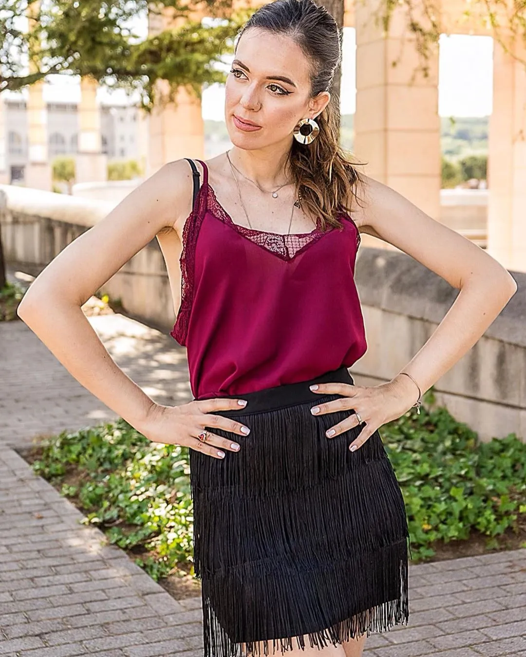 Delicate Balance Lace Cami Tank