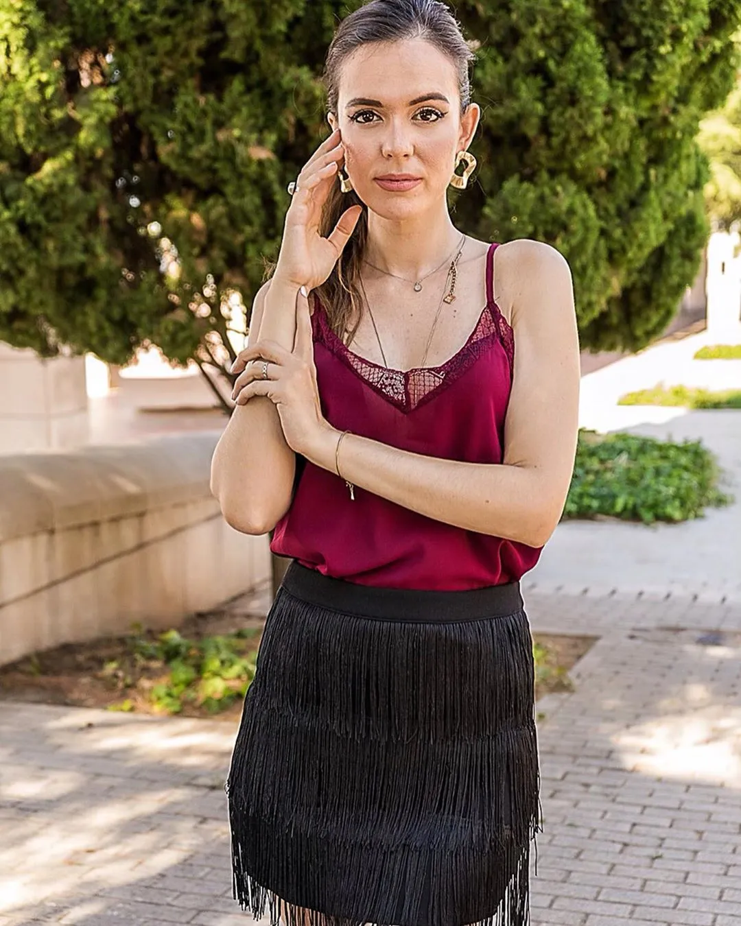 Delicate Balance Lace Cami Tank