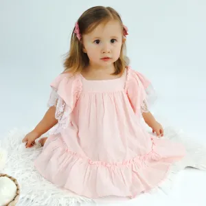 Deolinda Pink Lace Dress