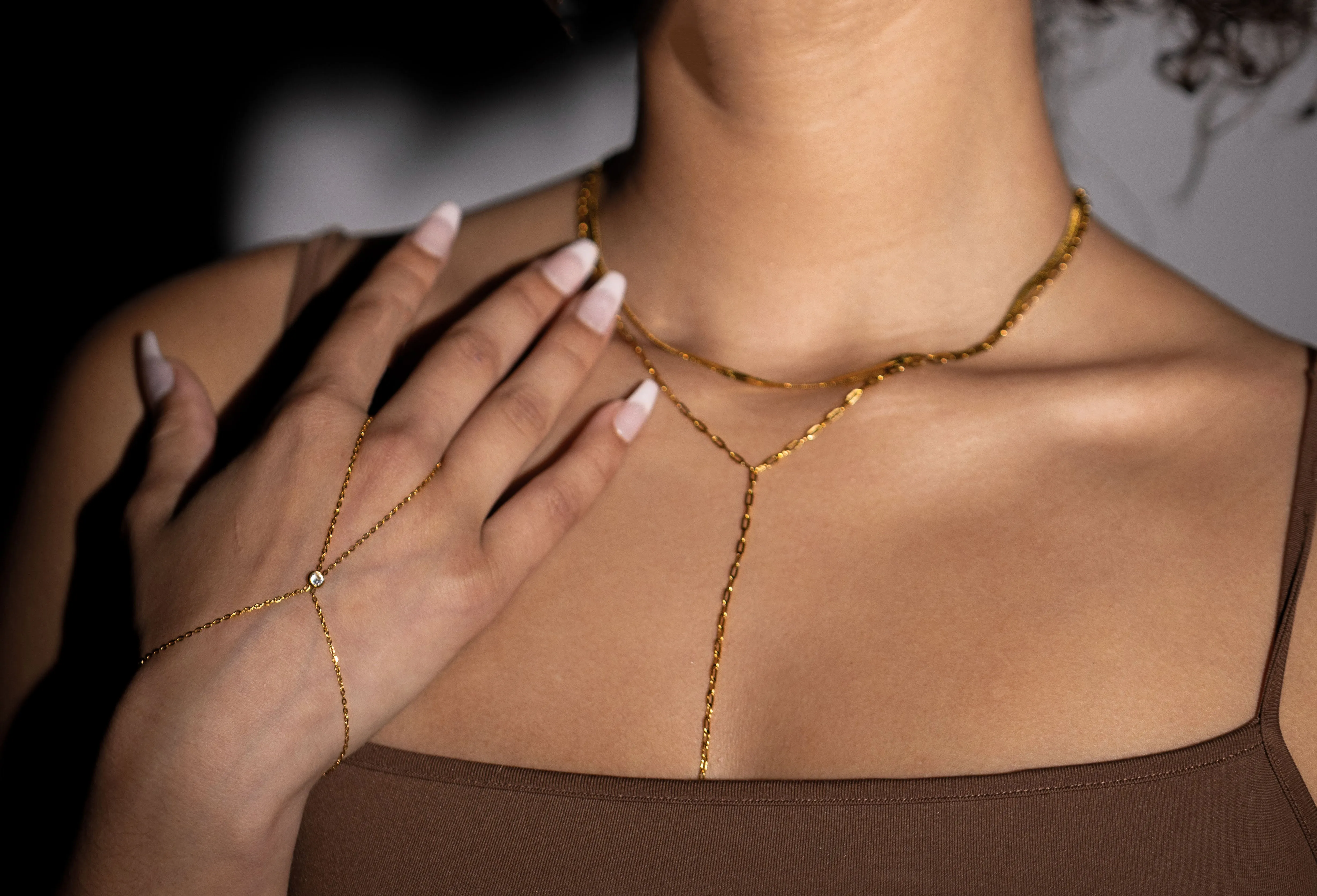 Diamond Hand Bracelet