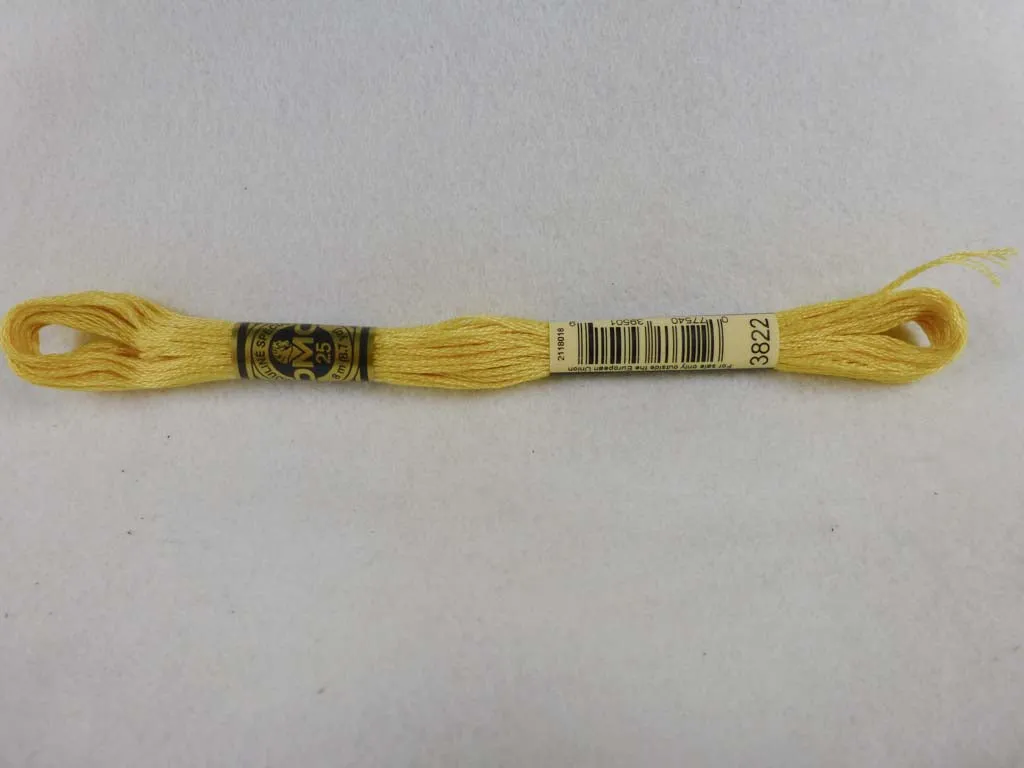 DMC Floss 3822 Light Straw