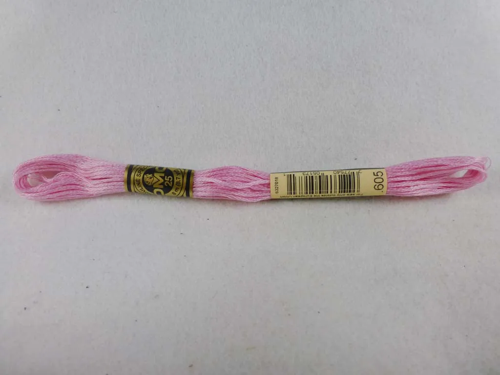 DMC Floss 605 Very Light Cranberry