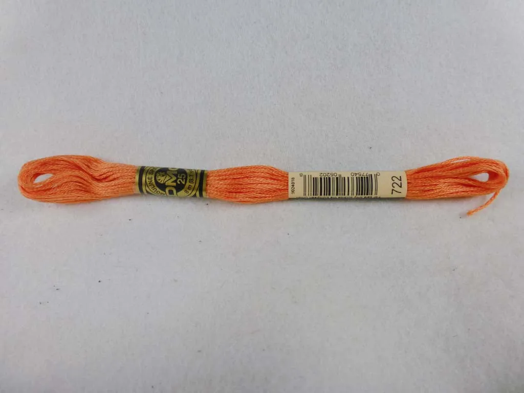 DMC Floss 722 Light Orange Spice