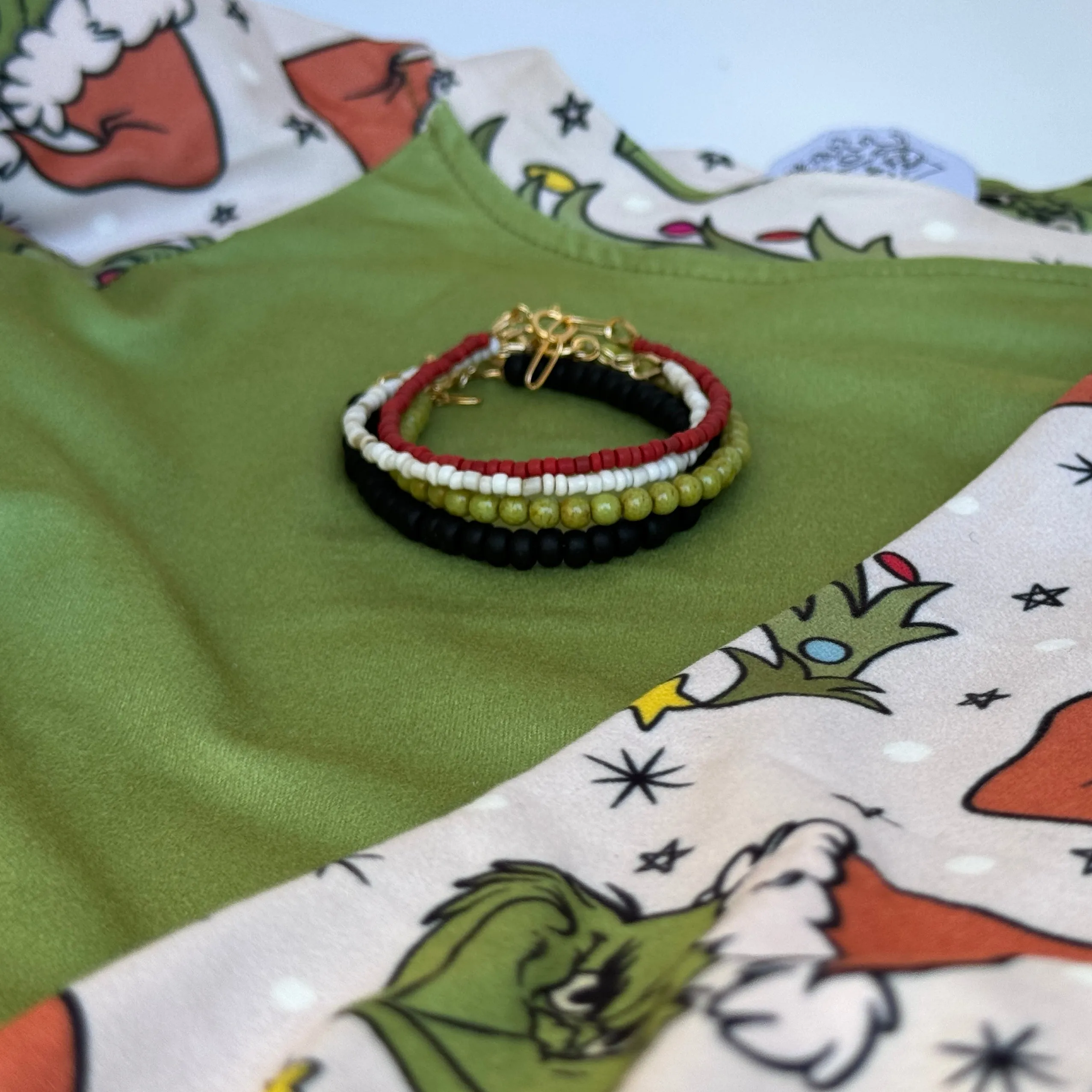 Don't Be A Basic Grinch Stacking Set - Set of 3 or Each - Unisex Options