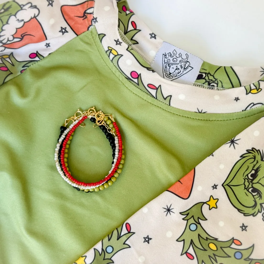 Don't Be A Basic Grinch Stacking Set - Set of 3 or Each - Unisex Options