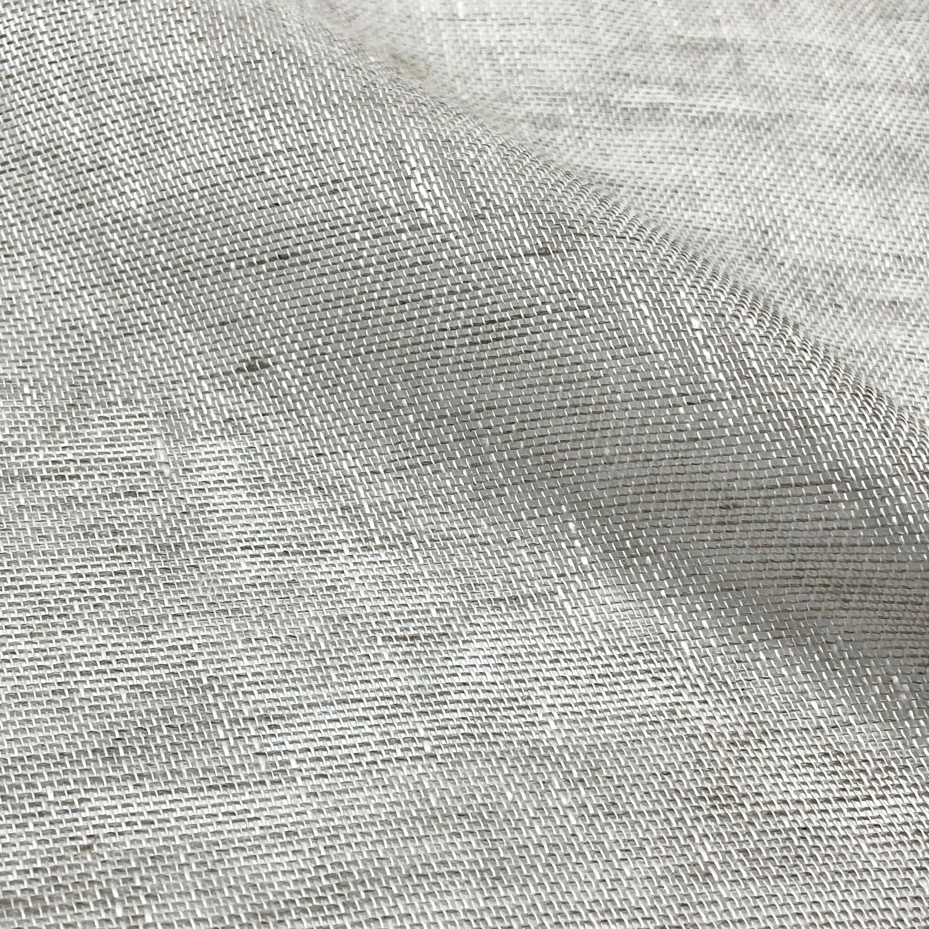 Double Width 100% Natural Sheer Linen Fabric By The Yard/CL1035