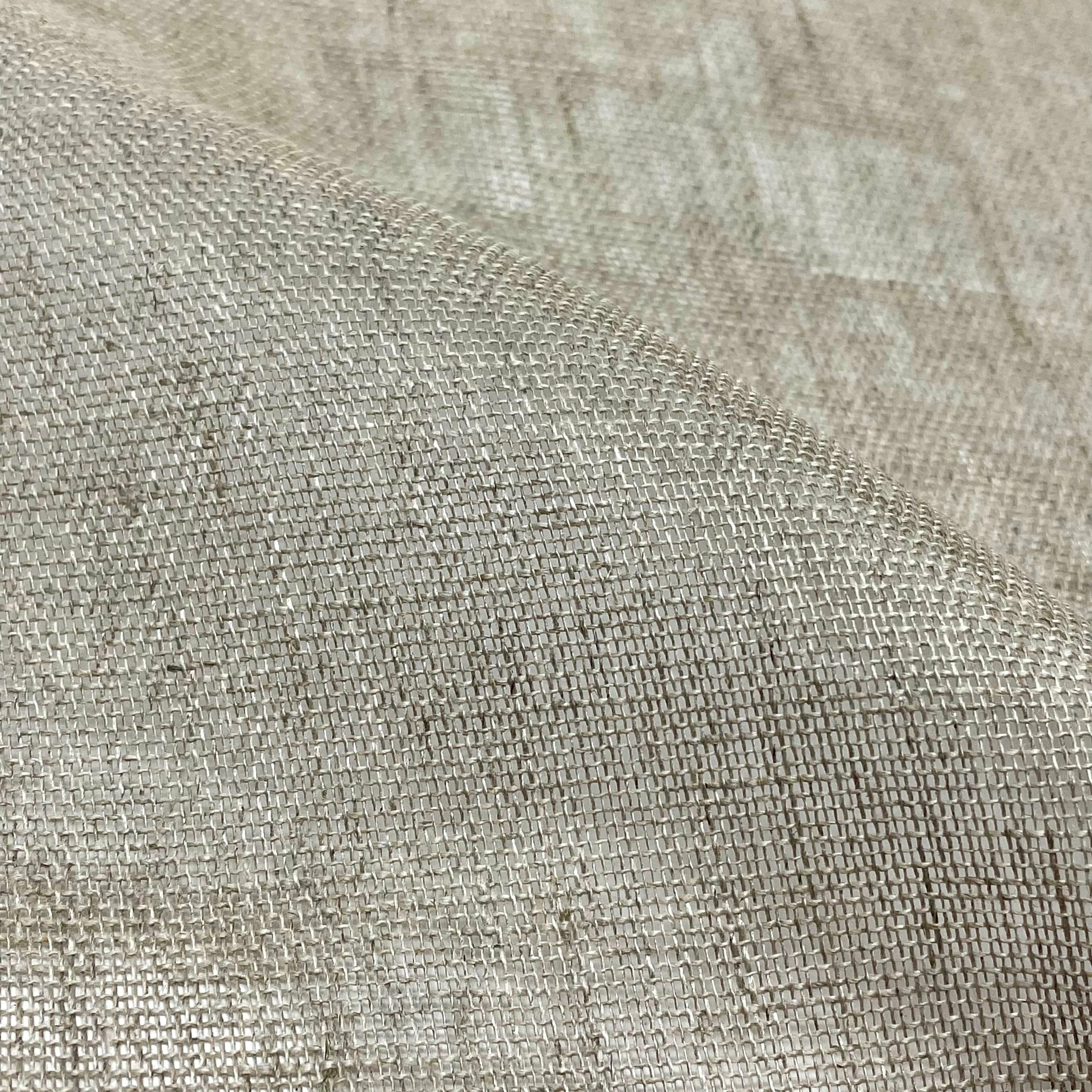 Double Width 100% Natural Sheer Linen Fabric By The Yard/CL1035