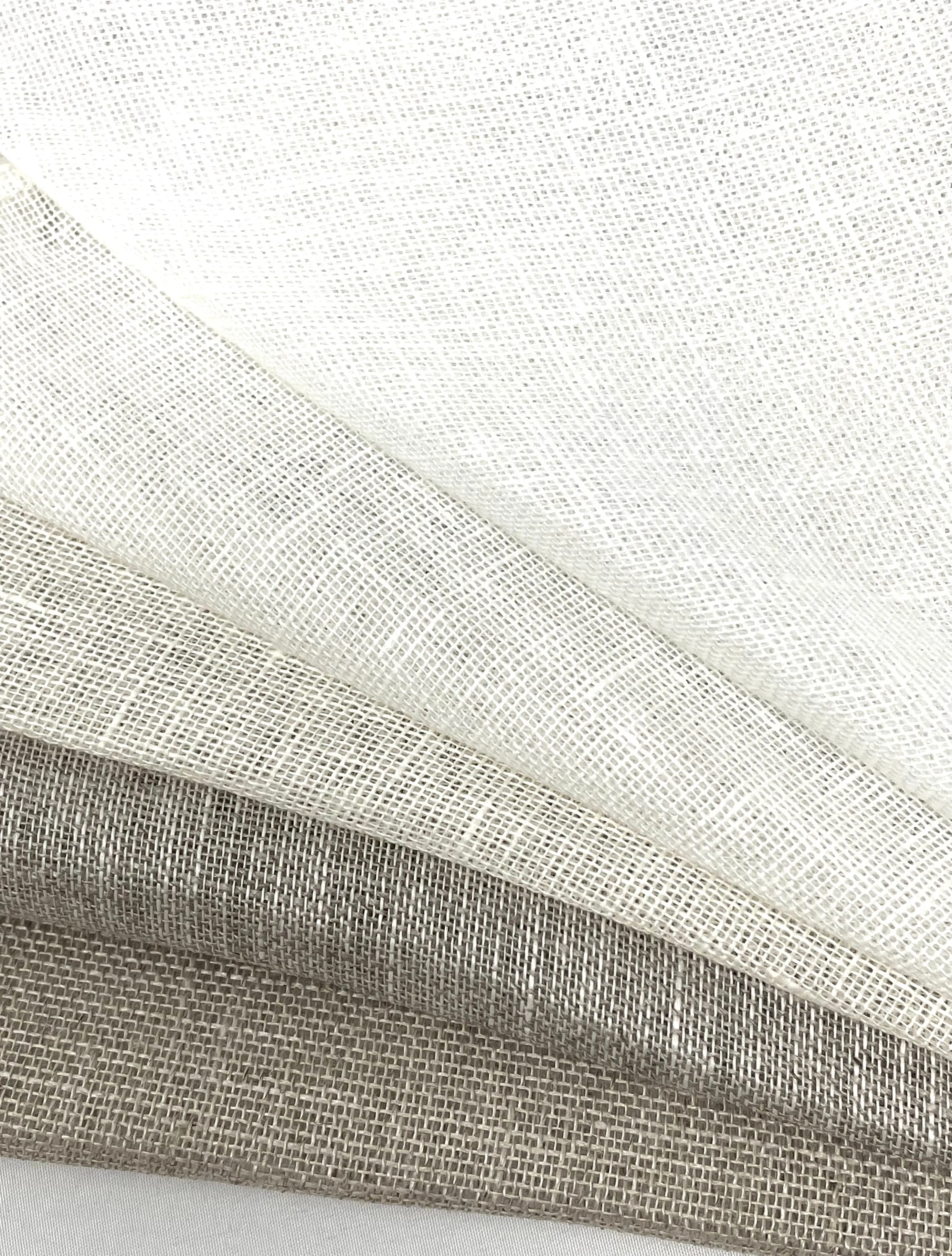 Double Width 100% Natural Sheer Linen Fabric By The Yard/CL1035