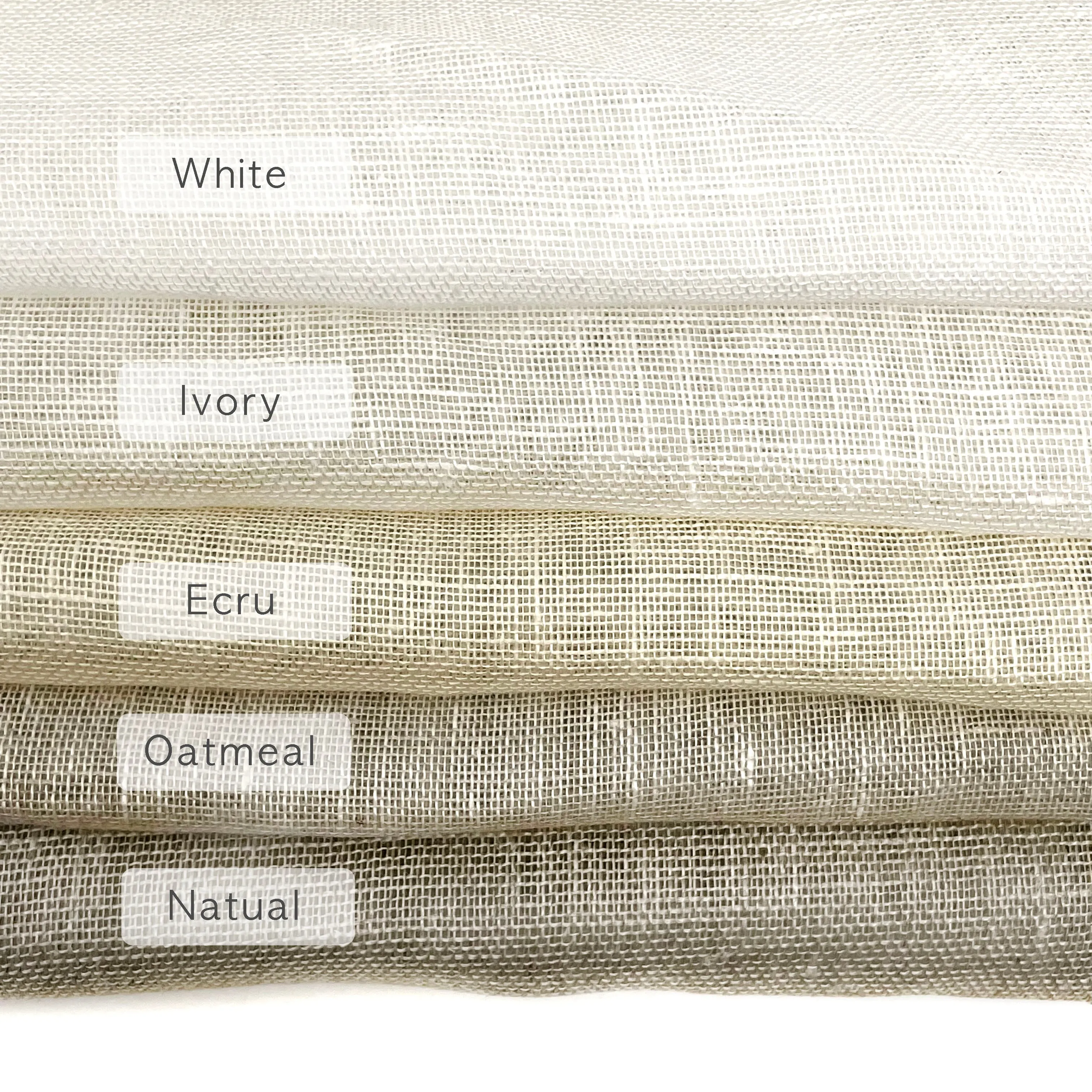 Double Width 100% Natural Sheer Linen Fabric By The Yard/CL1035