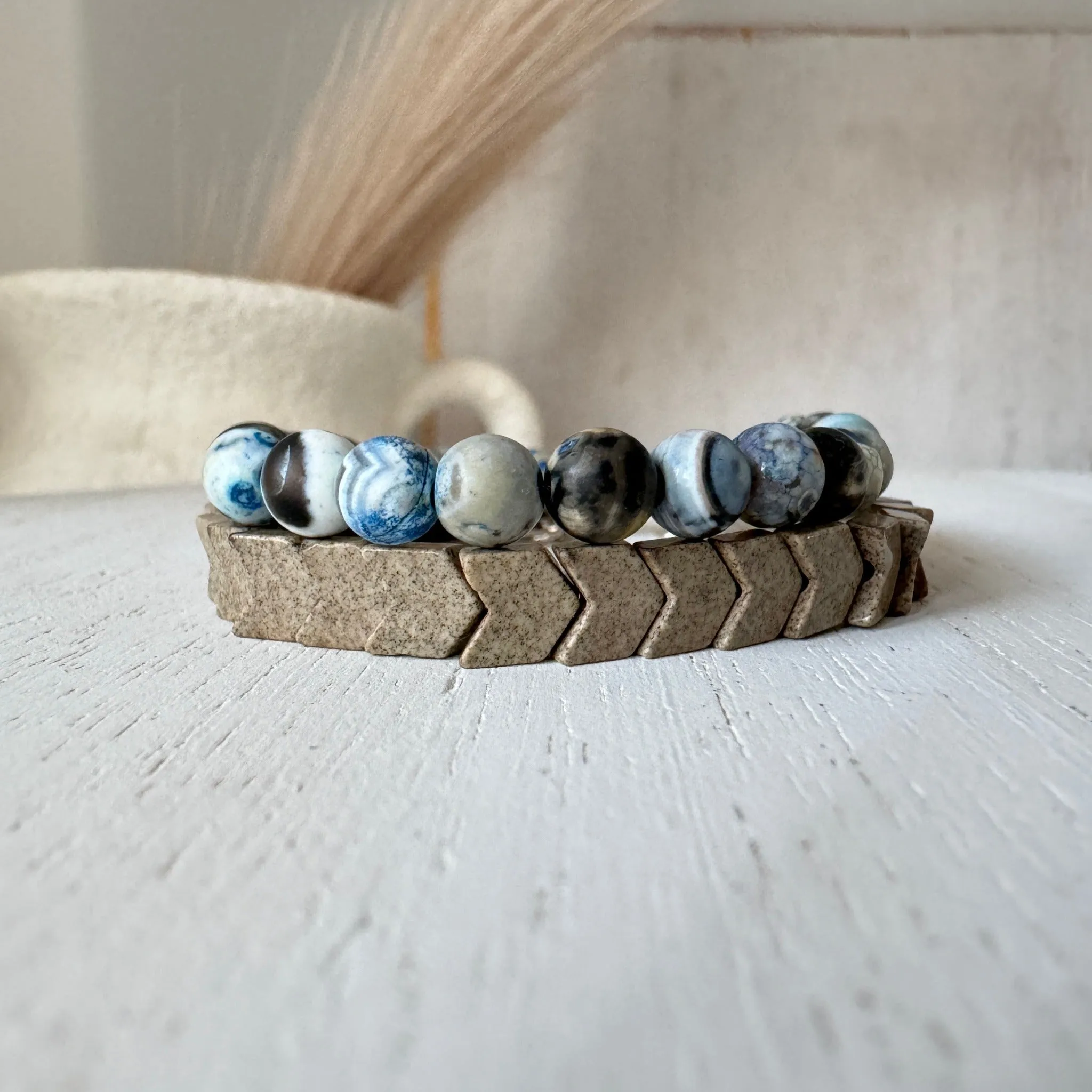 Easter Blues Boy Bracelet Stacking Set- Set of 3 or Each