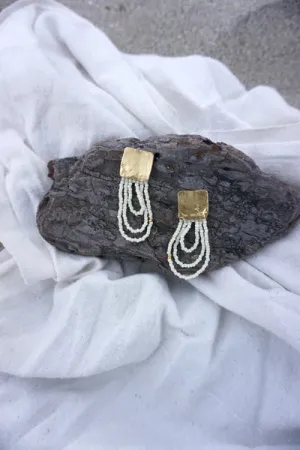egret earrings