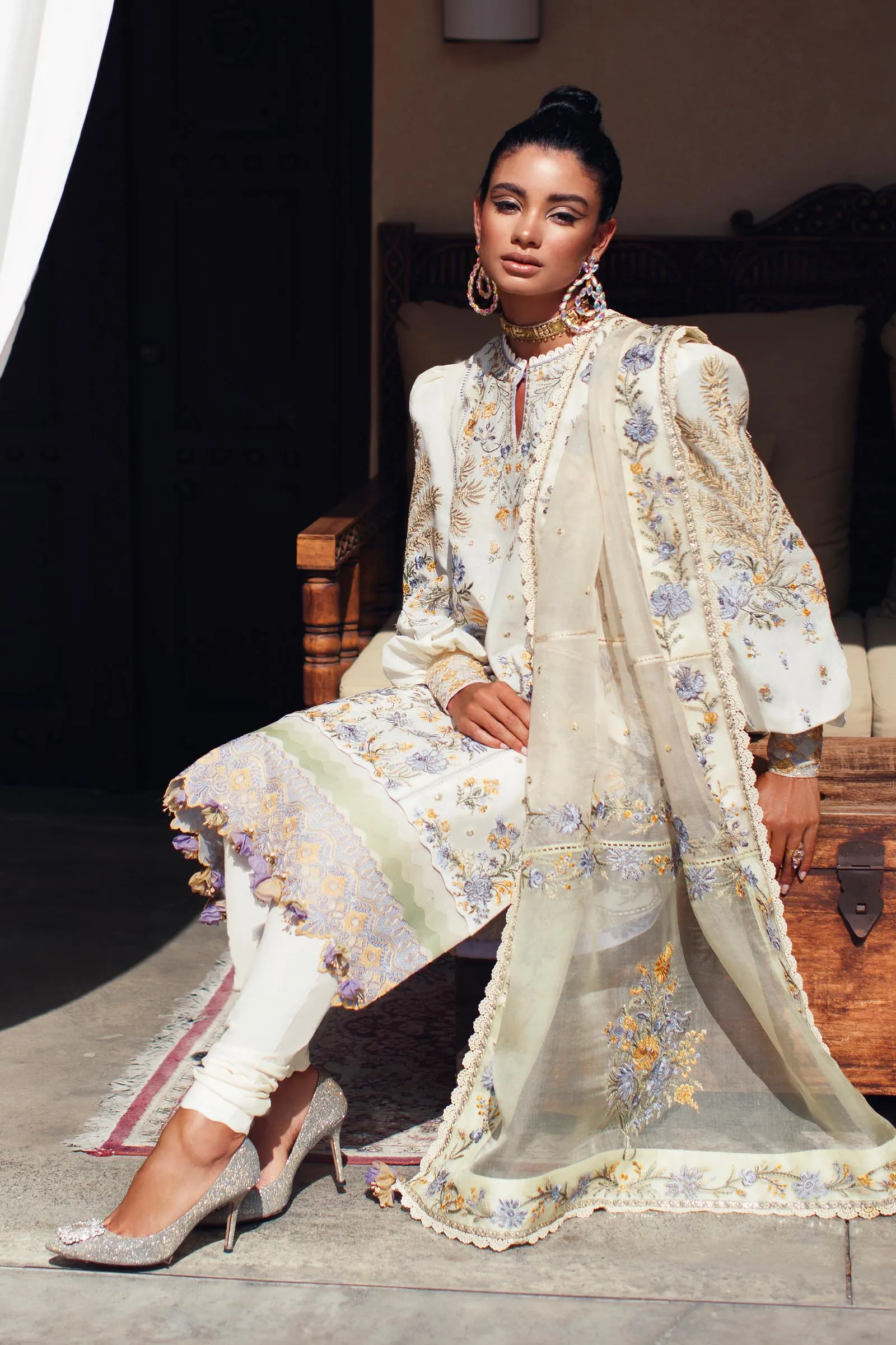 EL22-11 B (NEZIHA)  | Elan Lawn 2022 | Unstitched Embroidered Lawn Suit