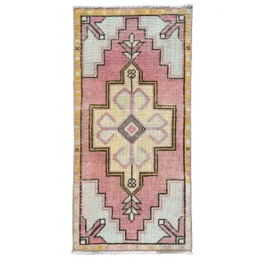 ER43 Handwoven Vintage Rug 1'6x3'2