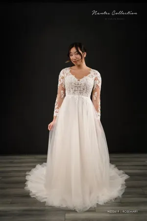 Evelyn Bridals Size 10 N222619 Rosemary Ivory Gown