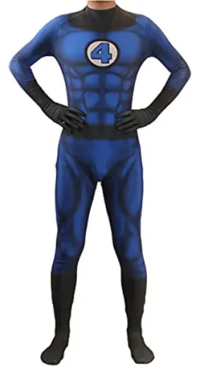 Fantasia Infantil Quarteto Fantástico Reed Richards Macacão de Qualidade - Promoção de carnaval 2025