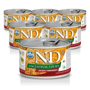 Farmina N&D Adult Ancestral Grain, Chicken & Pomegranate Wet Dog Food for Mini Breed