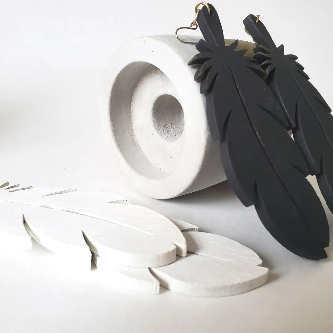 Feather Leaf Earring