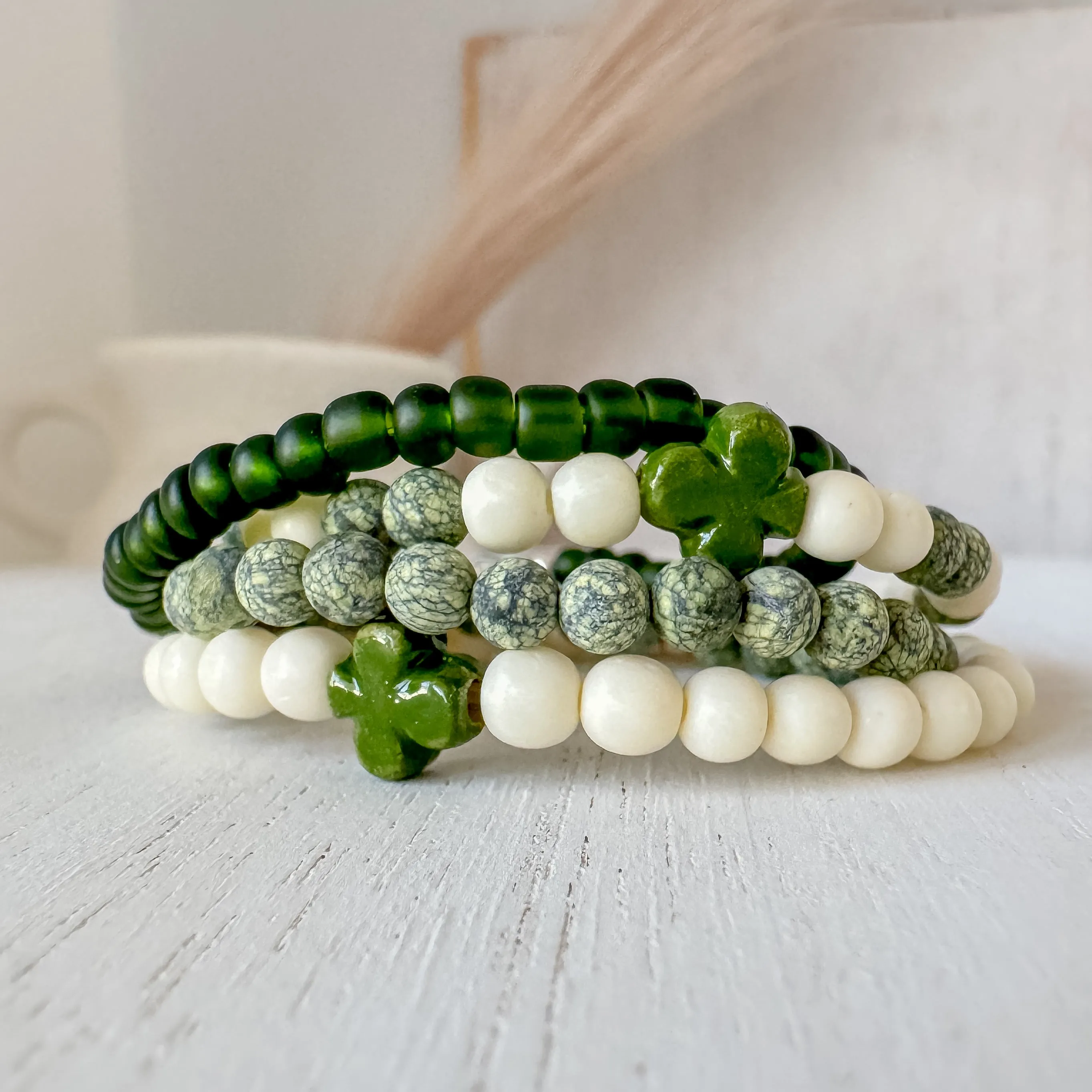 Feelin’ LUCKY Boys Saint Patrick’s Day Bracelets - Set of 3 or Each - Unisex Options