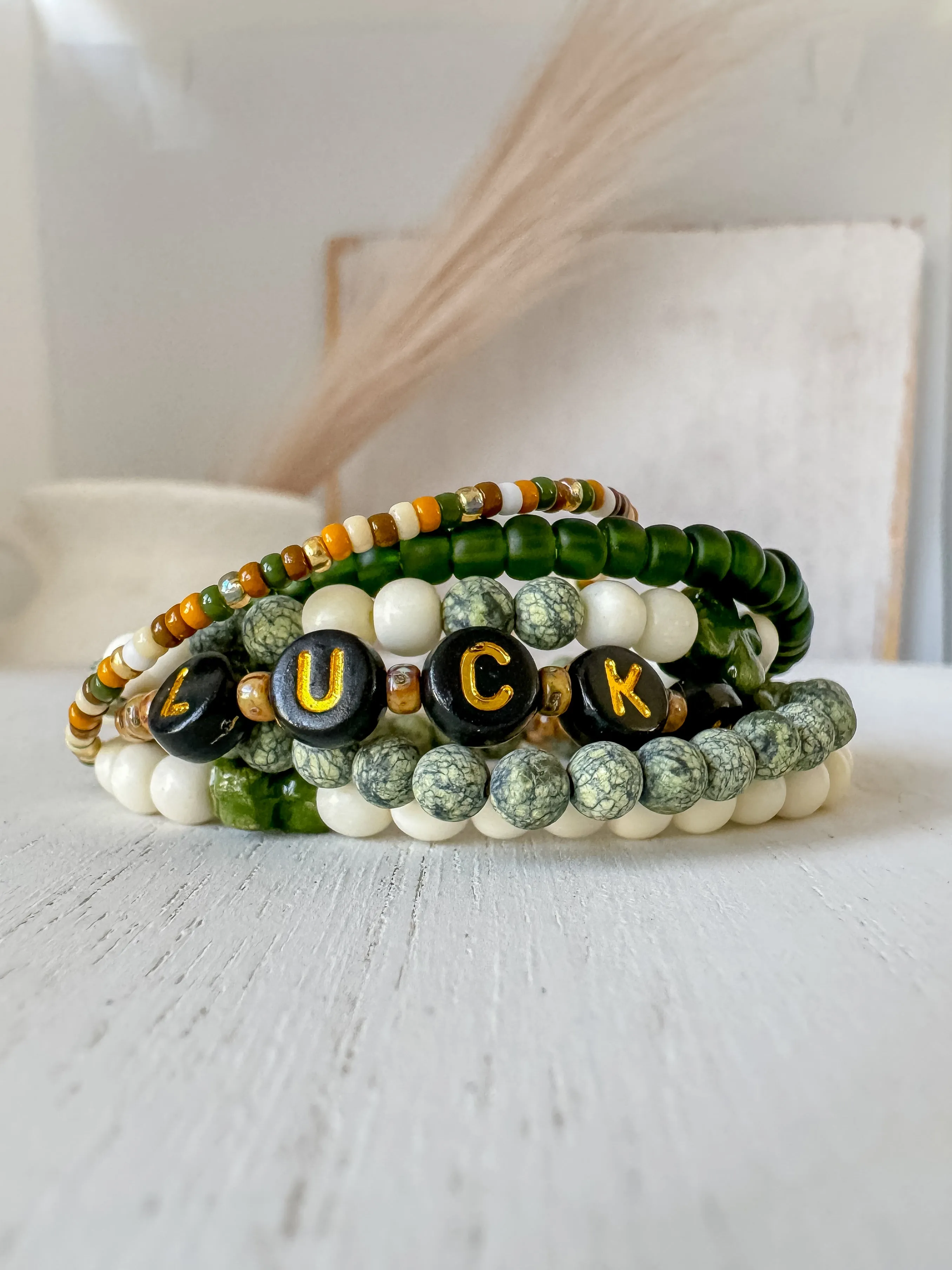 Feelin’ LUCKY Boys Saint Patrick’s Day Bracelets - Set of 3 or Each - Unisex Options