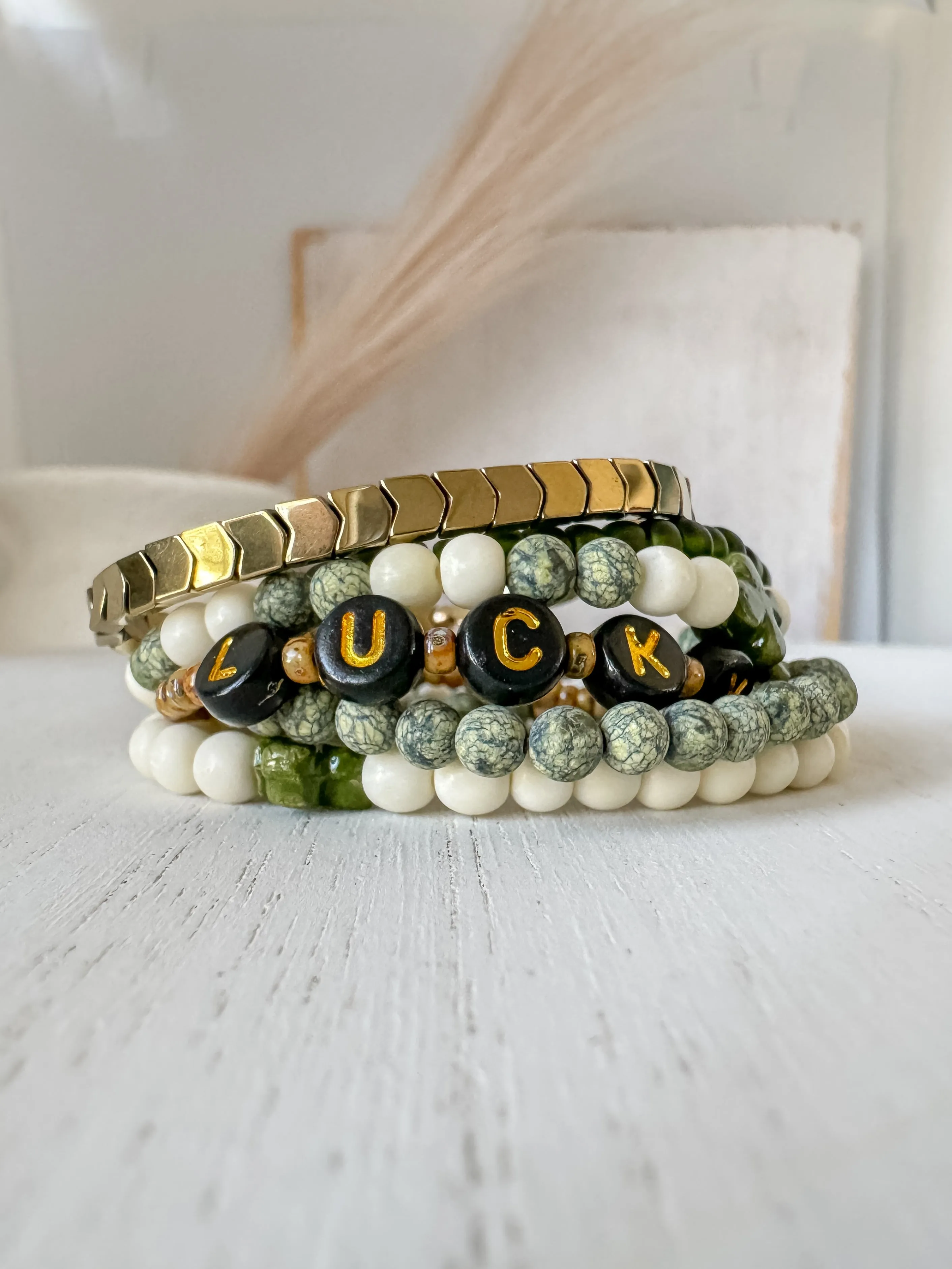 Feelin’ LUCKY Boys Saint Patrick’s Day Bracelets - Set of 3 or Each - Unisex Options