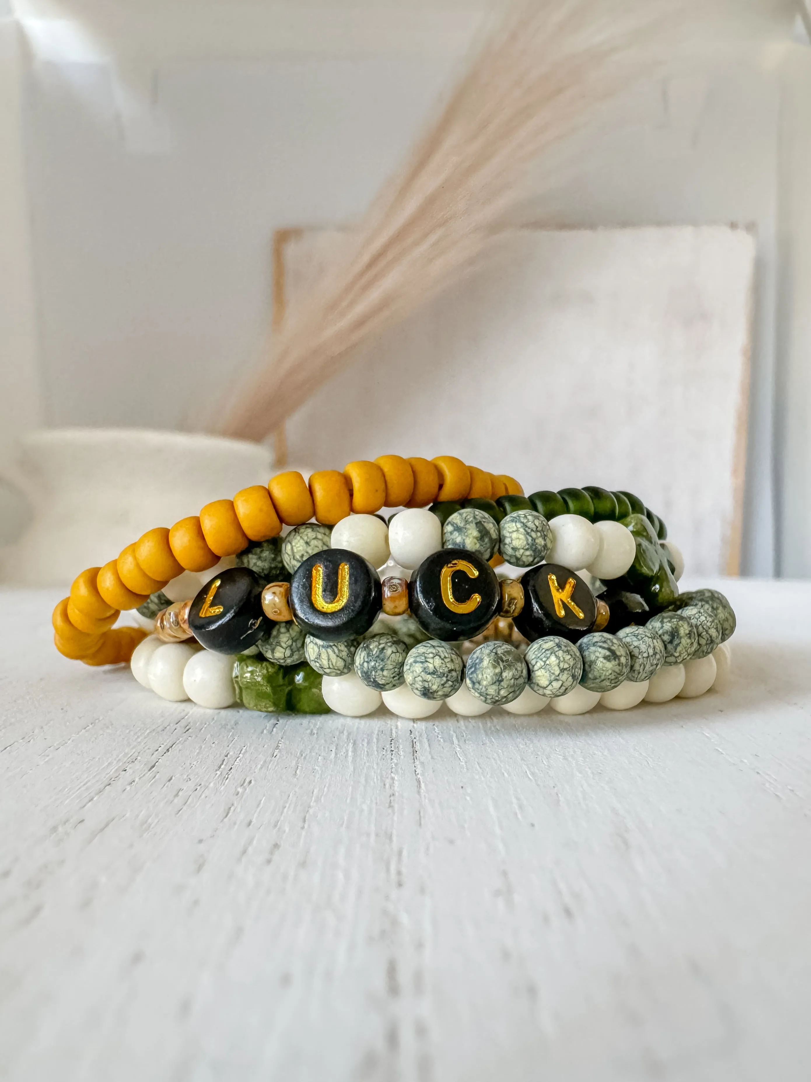Feelin’ LUCKY Boys Saint Patrick’s Day Bracelets - Set of 3 or Each - Unisex Options