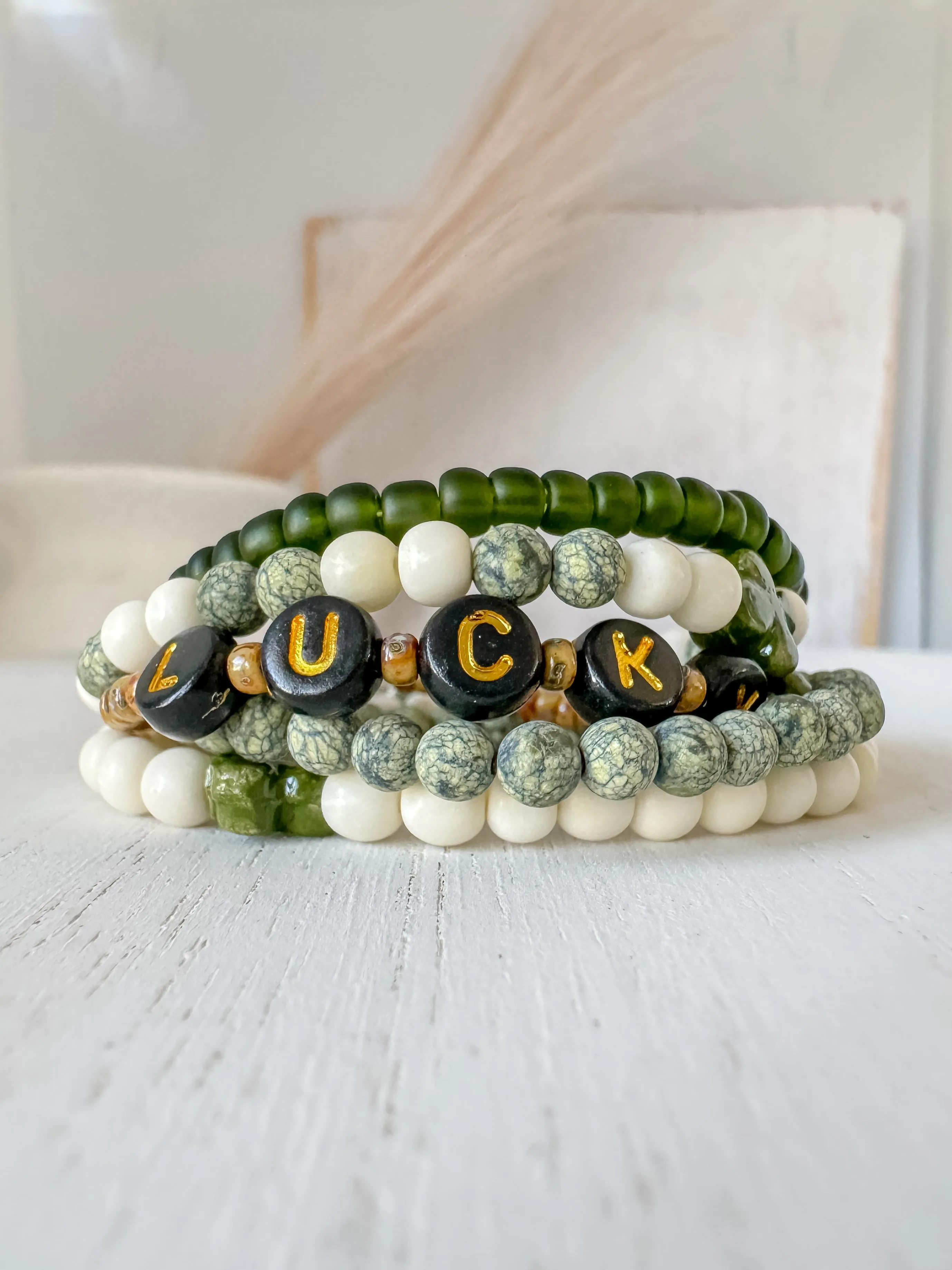 Feelin’ LUCKY Boys Saint Patrick’s Day Bracelets - Set of 3 or Each - Unisex Options
