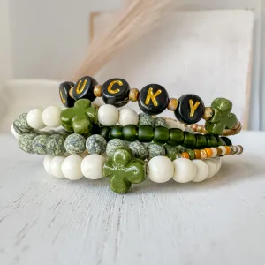 Feelin’ LUCKY Boys Saint Patrick’s Day Bracelets - Set of 3 or Each - Unisex Options