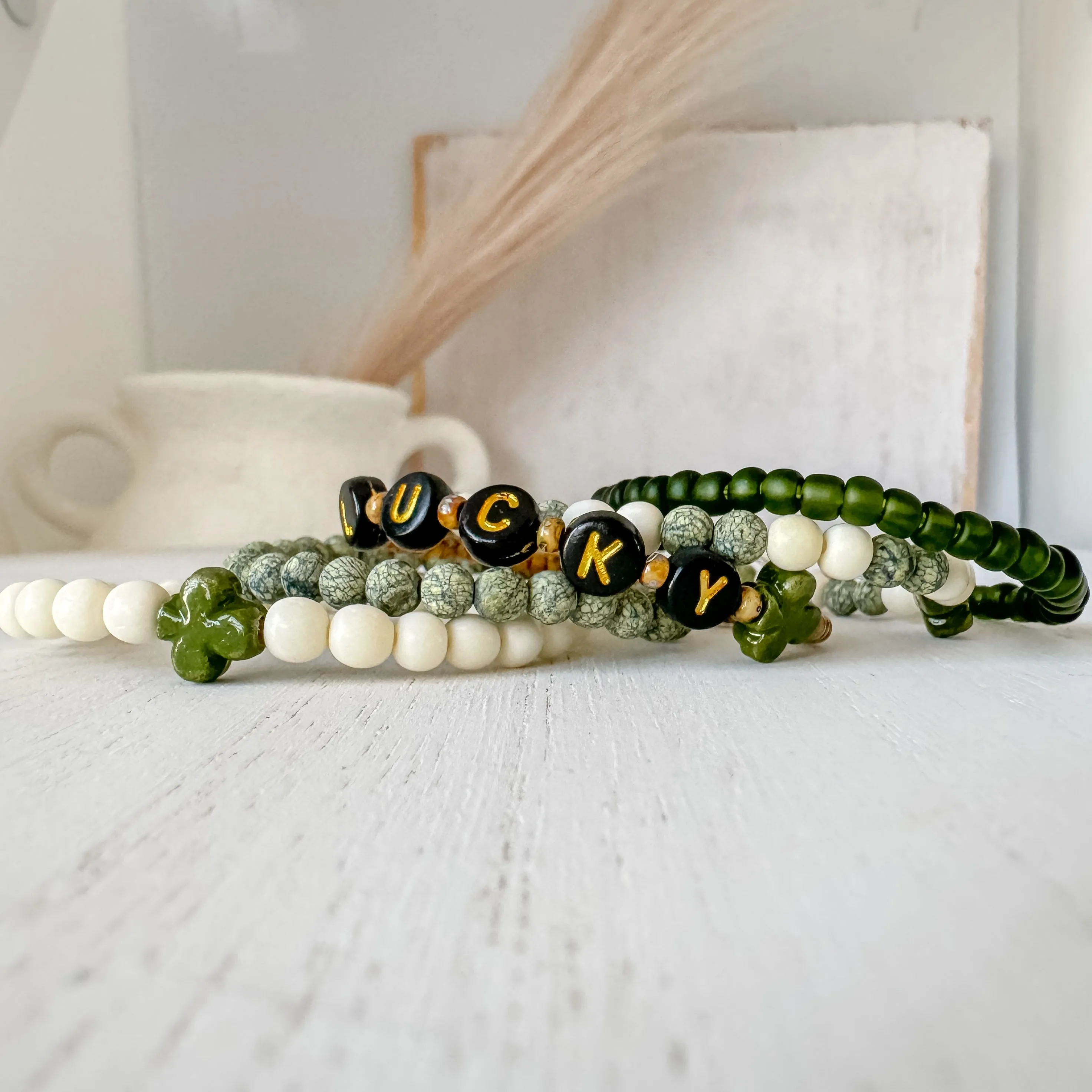 Feelin’ LUCKY Boys Saint Patrick’s Day Bracelets - Set of 3 or Each - Unisex Options