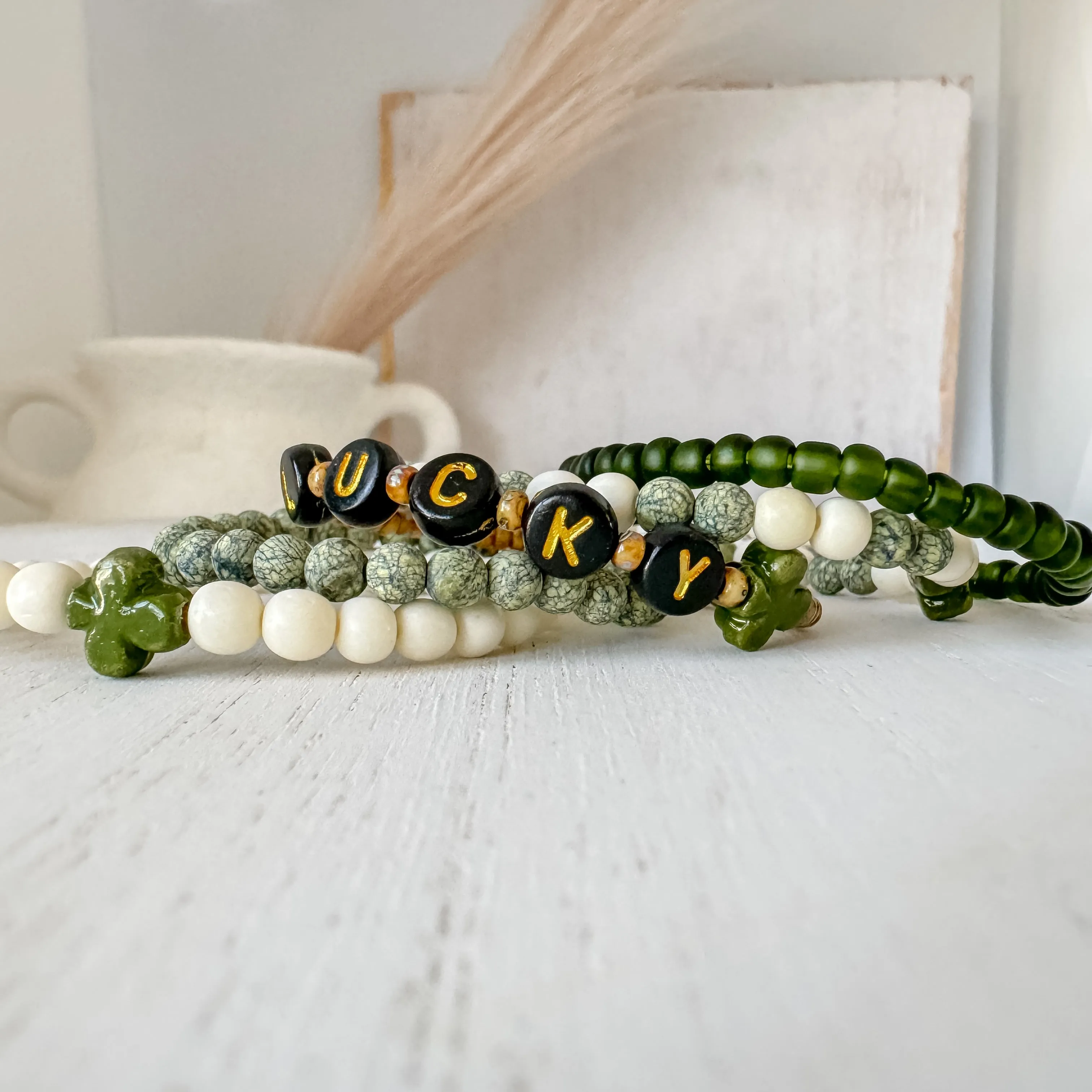 Feelin’ LUCKY Boys Saint Patrick’s Day Bracelets - Set of 3 or Each - Unisex Options