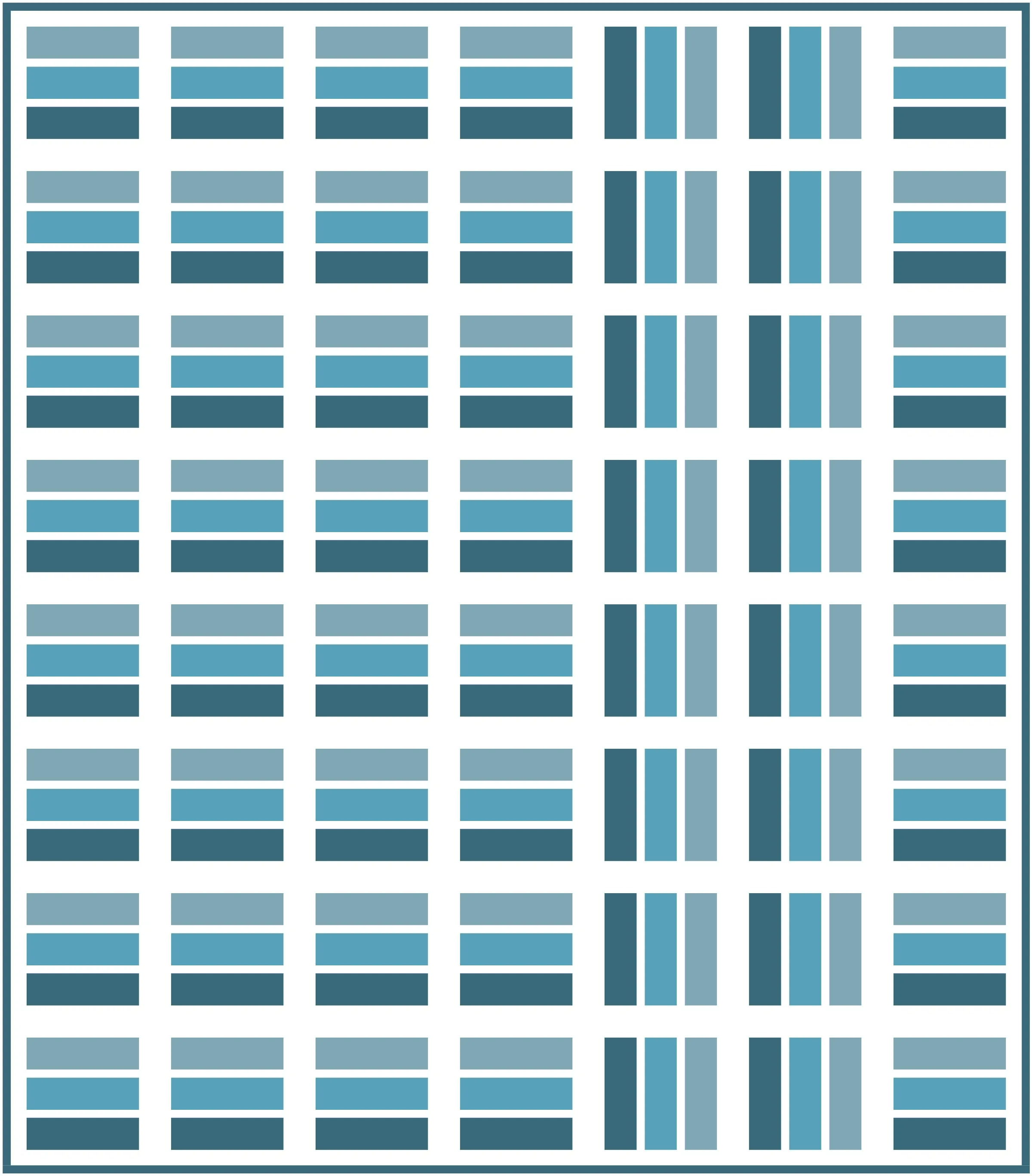 Fence Quilt Block Pattern