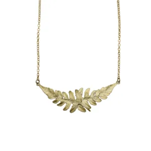 Fern Leaf Bar Necklace