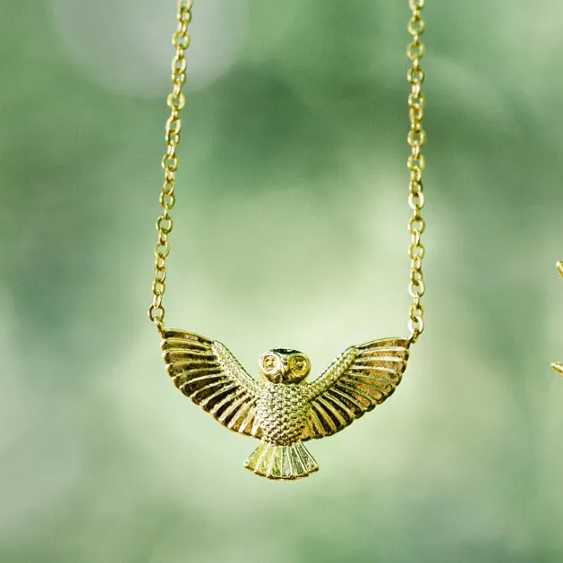 Flying Owl Necklace