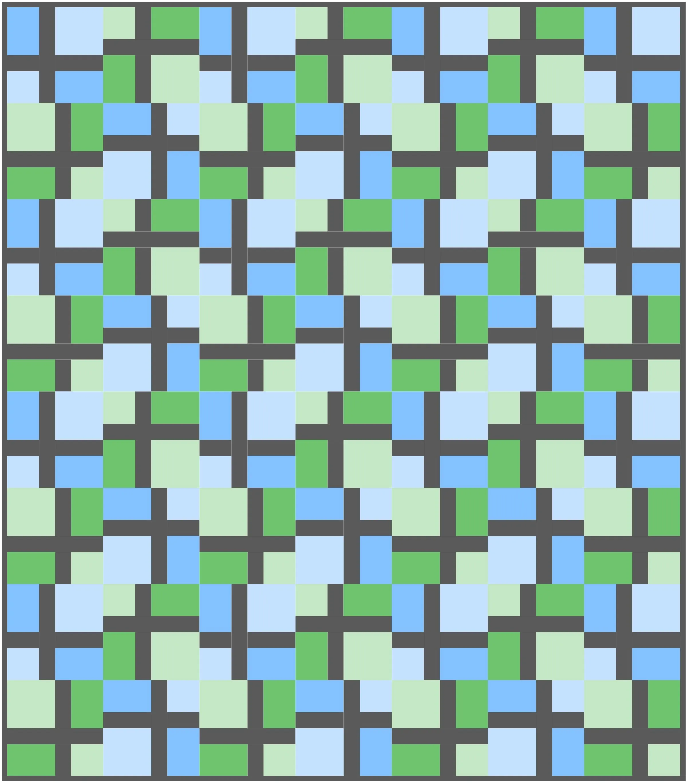 Fractured Quilt Block Pattern