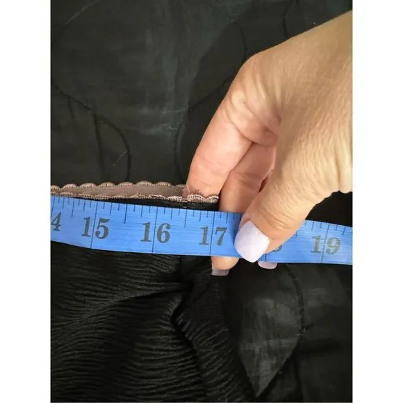 Free People Skirt Size XS Black Lilac Intimately Into Your Half Column Slip NWOT