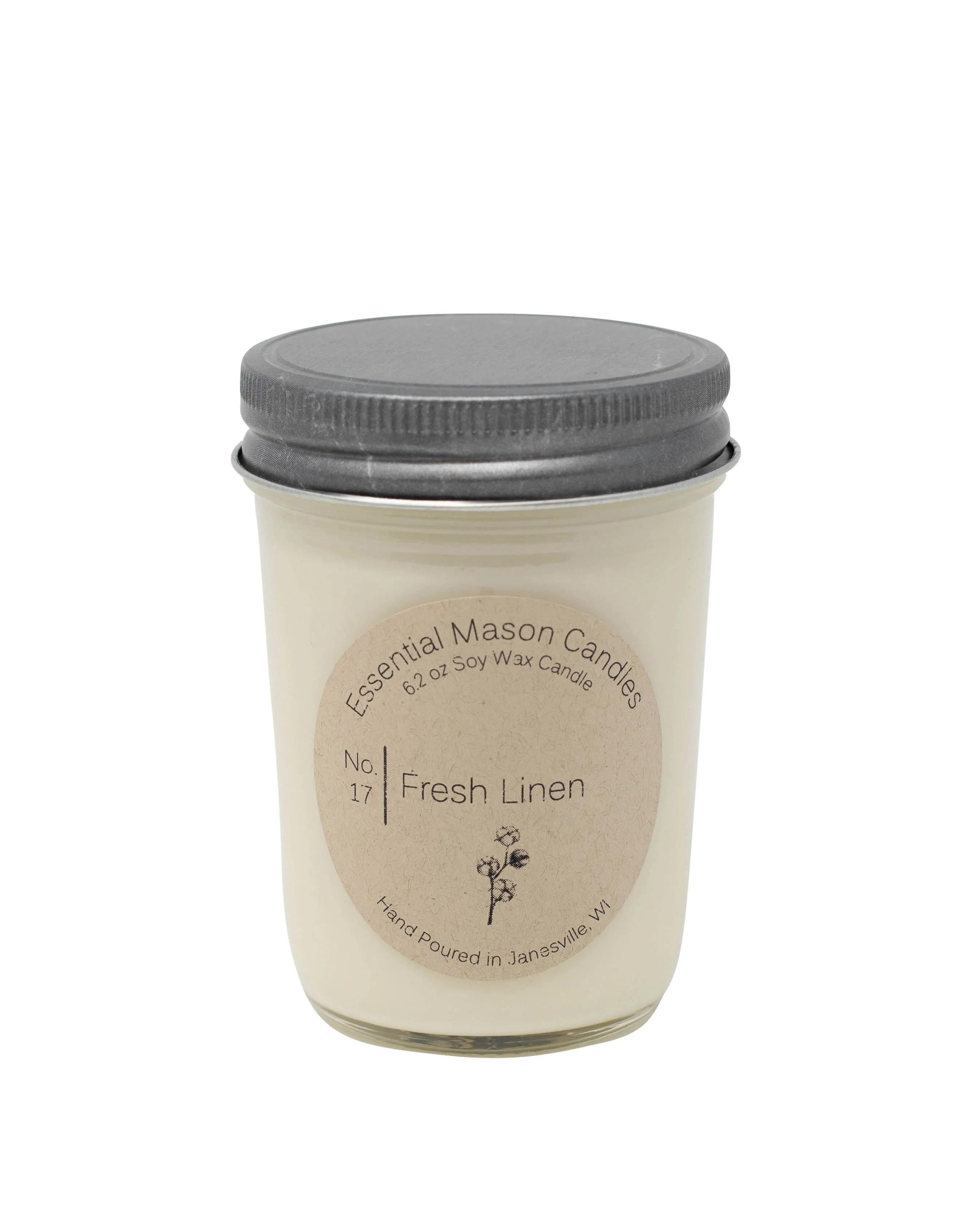 Fresh Linen Soy Candle - 6.2 oz