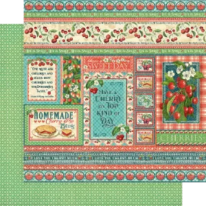 G45 - Life's a Bowl of Cherries - 12x12 Single Sheet / I Love You Cherry Much