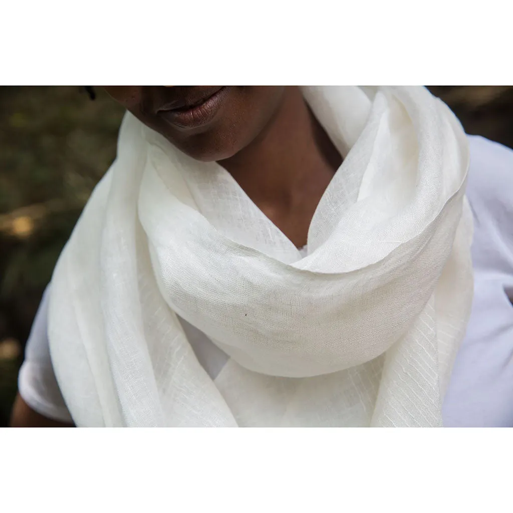 Gauze Linen Scarf by SLATE   SALT